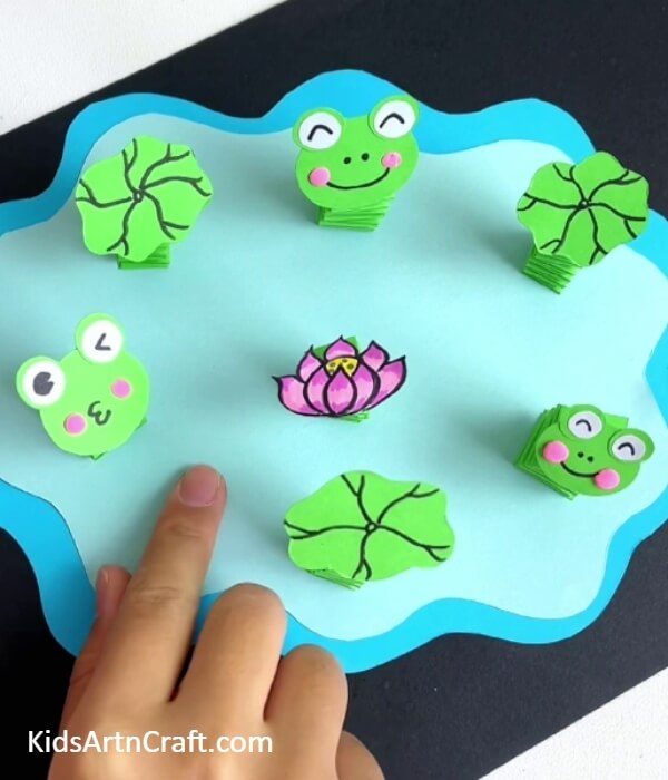 Pasting The Frogs-A Tutorial to Teach Beginners How to Construct a Frog and Lotus Pond Using Paper 