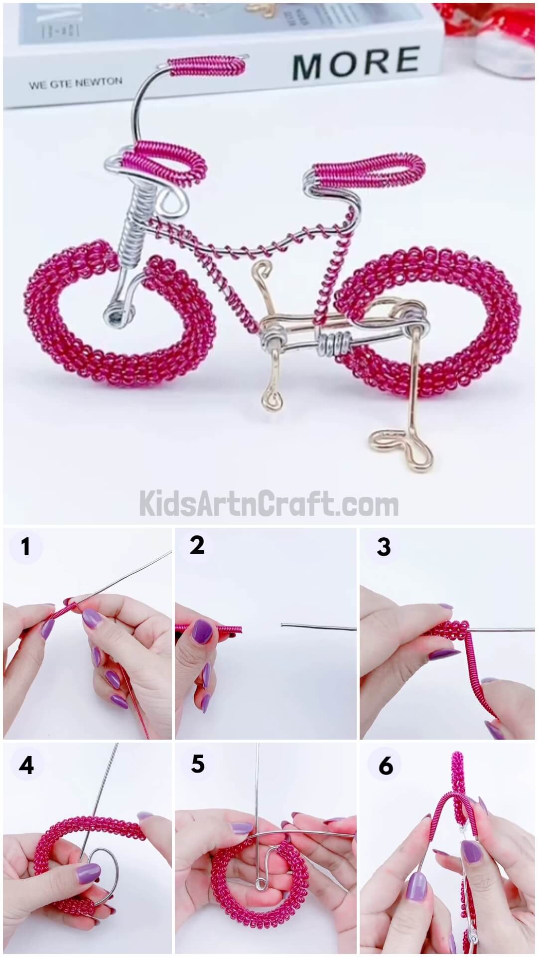 Handmade Metal Bike Toy Craft Step by Step Instructions