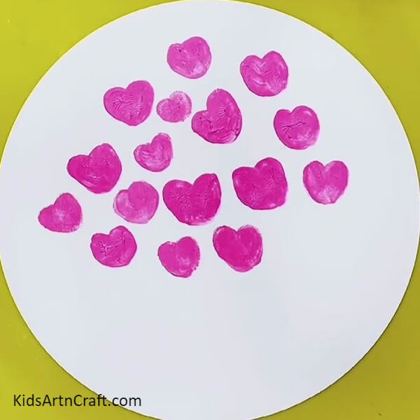 Making All The Hearts-Heart Flower Bouquet Art - A Step-by-Step Guide for Kids 