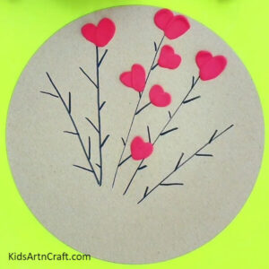 Heart Flower Bouquet Clay And Paper Craft For Kids - Kids Art & Craft