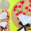 Heart Flower Bouquet Clay And Paper Craft For Kids