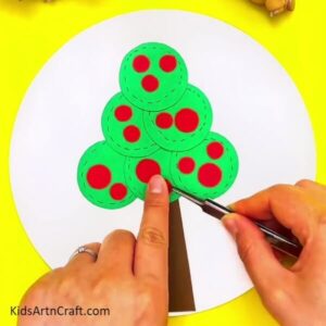 How to Make Apple Tree Craft Tutorial For Beginners - Kids Art & Craft