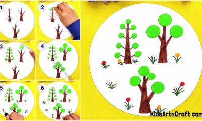 How to make Different Tree Using clay for kids