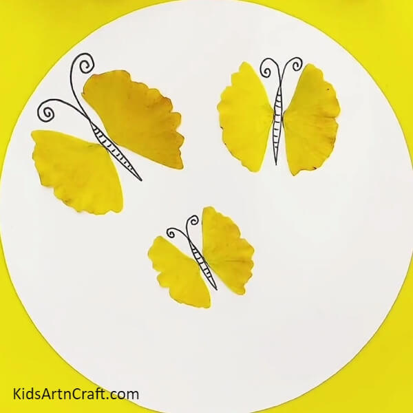 Making More Butterflies-A tutorial for kids to learn how to paint and craft butterflies with leaves