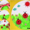 Ladybug In Garden Scenery Artwork Clay Craft Idea