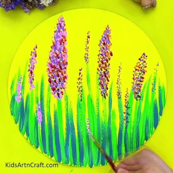 Making The Pink Petals-Crafting a lavender flower garden for beginners