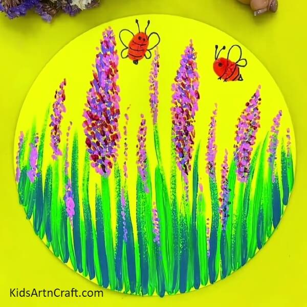 The Lavender Flower Garden Artwork Is Ready!-Artistically assembling a lavender flower garden for novices