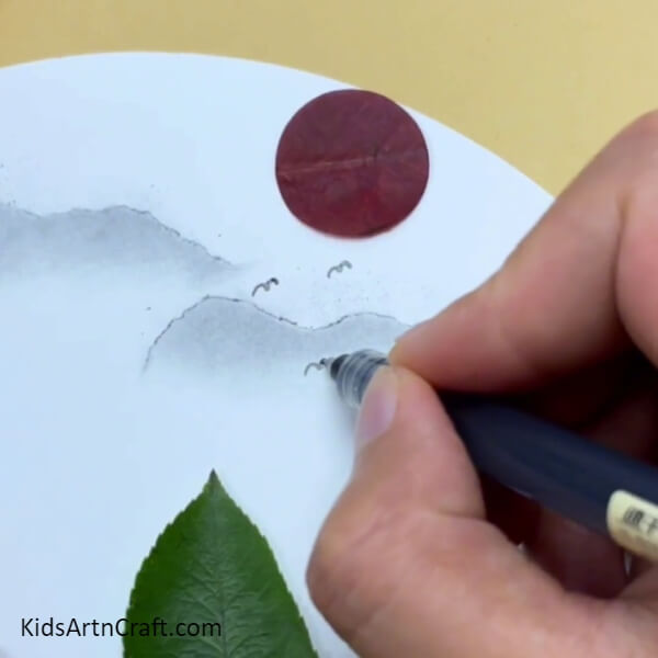 Drawing Birds- Creating a Leafy Picture for Children