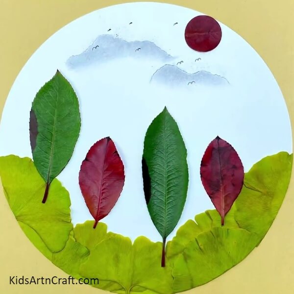 The Leaf Scenery Landscape Is Ready-Teaching Children the Art of Leafy Scenery