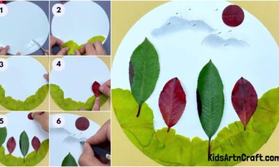 Leaf Landscape Scenery Craft Tutorial For Kids