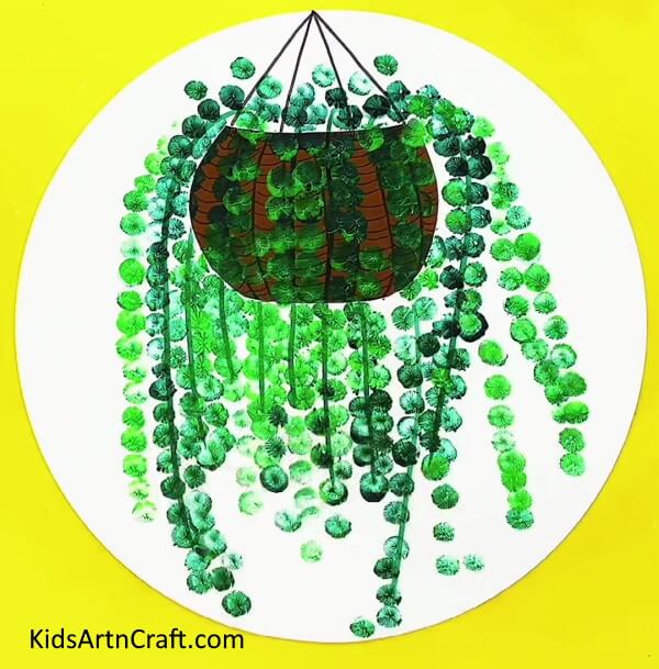 Finally, Your Beautiful Hanging Plant Is Ready-Practice the skill of crafting a suspended flora artwork for minors
