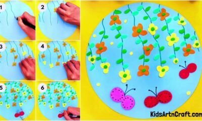 Learn to Make Clay Butterfly And Flowers For Kids