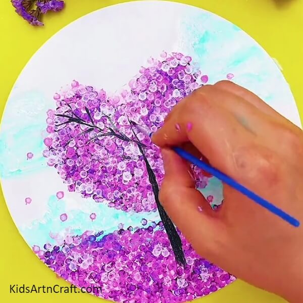 Making Tree Branches- Fun Cherry Blossom Tree Painting Projects for Children 