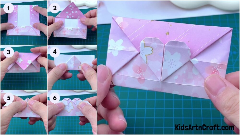 Love Paper Envelop Origami Step by Step Tutorial