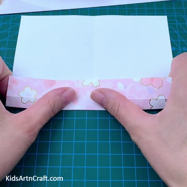 Folding The Paper To The 1/4th Crease- A Step-by-Step Guide to Making a Paper Envelope Using Origami 