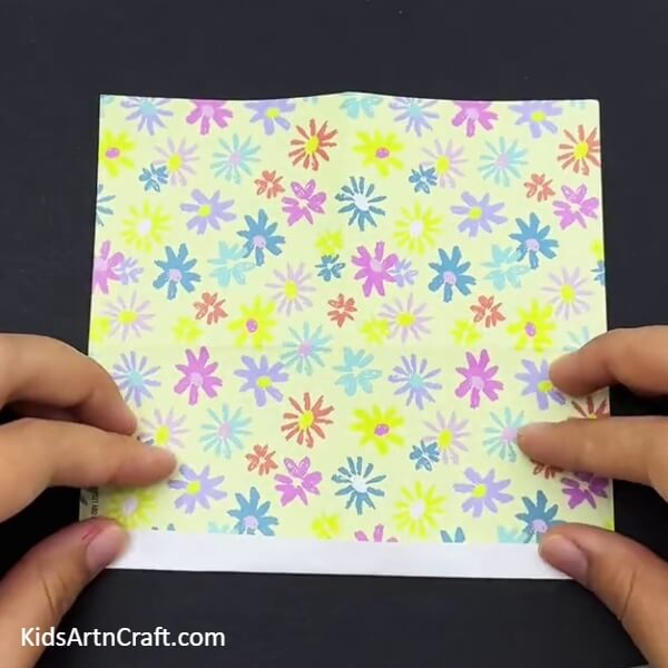 Folding One Side Of The Paper-