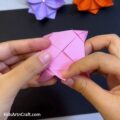 Origami Lotus In Square Shape Craft Tutorial - Kids Art & Craft