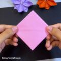 Origami Lotus In Square Shape Craft Tutorial - Kids Art & Craft