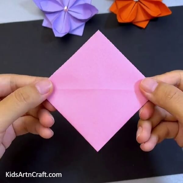 Behind Folds of the Origami Lotus- Steps to Make a Square Origami Lotus