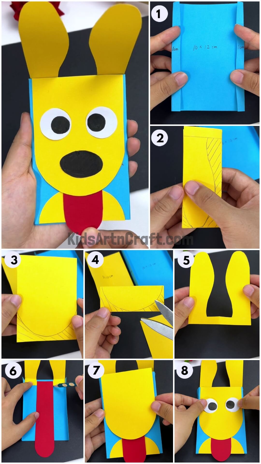 Fun Paper Dog Toy Craft Step by Step Tutorial