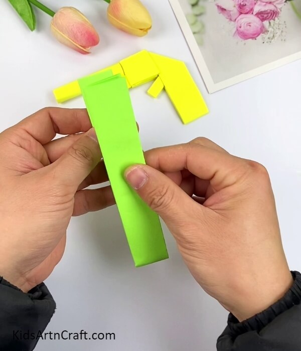Folding The Strip Into Half-Creative Origami Art Design for School