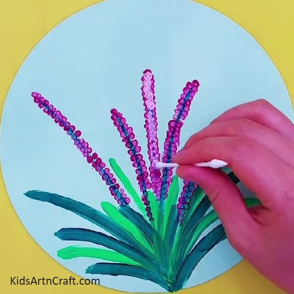 Detailing On The Pink Lavenders- Strategies for creating art with special pink lavender