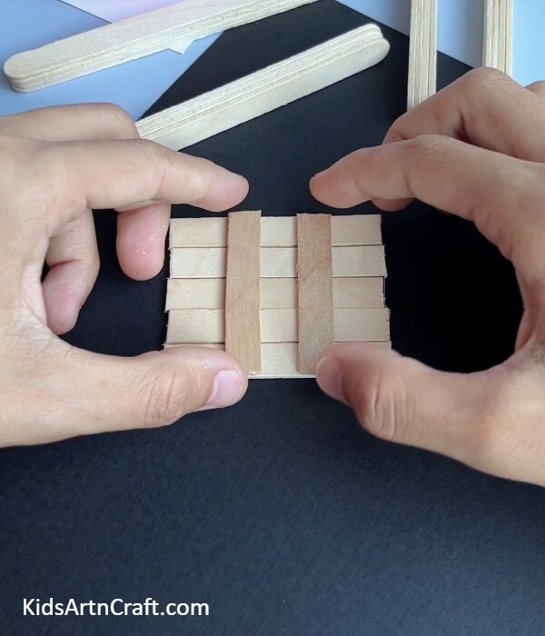 Attach More Stacks- Popsicle sticks chair building tutorial