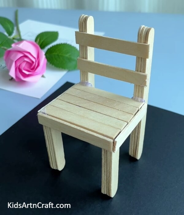 Now, Our Popsicle Sticks Chair Craft Is Now Ready!- Creative chair-making using popsicle sticks guide