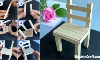 Popsicle Sticks Chair Craft Making Tutorial