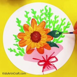 Pretty Flower Bouquet Painting Artwork Tutorial - Kids Art & Craft