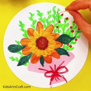 Pretty Flower Bouquet Painting Artwork Tutorial - Kids Art & Craft