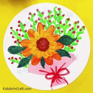 Pretty Flower Bouquet Painting Artwork Tutorial - Kids Art & Craft