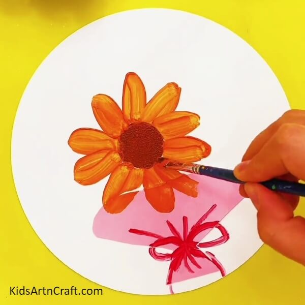 Paint the Petals of the Flower- Learn how to make a flowery painting. 