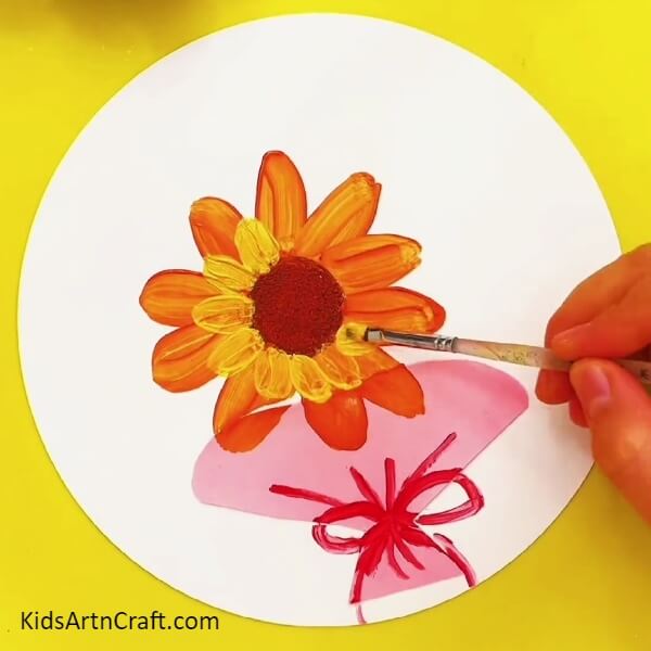 Add Details on the Petals- A tutorial for a stunning floral artwork. 
