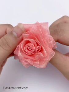 Realistic Ribbon Roses Making Craft For Beginners - Kids Art & Craft