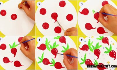 Red Turnip Painting Artwork Step by Step Tutorial