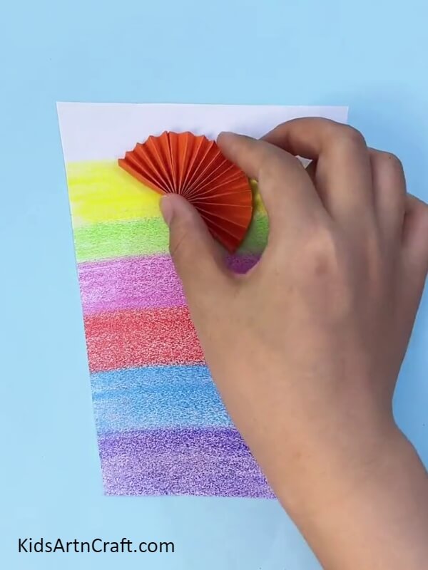 Stick The Orange Paper- Step-by-Step Guide for Kids: Crafting Fruit Drinks with Paper During the Summer