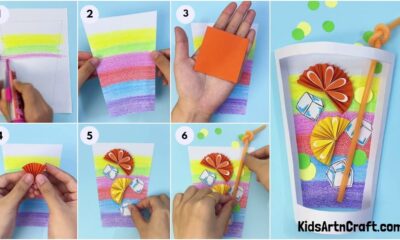 Summer Fruit Drink Paper Craft Tutorial For Kids