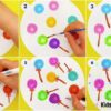 Sweet Lollipops Artwork Step by Step Tutorial For Kids
