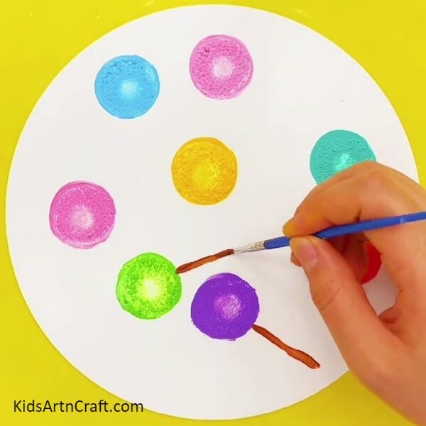 Making Sticks Of The Lollipops- Step-by-Step Instructions For Sweet Lollipop Art Projects