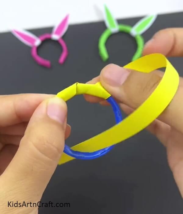 Base Of The Paper Headband- Mini Paper Headband Art Plan For Starters
