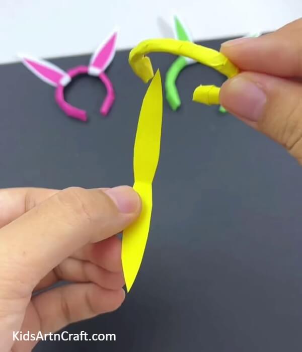 Cut Up Bunny-Shaped Ears For Headband-Diminutive Paper Headband Design Concept For Beginners