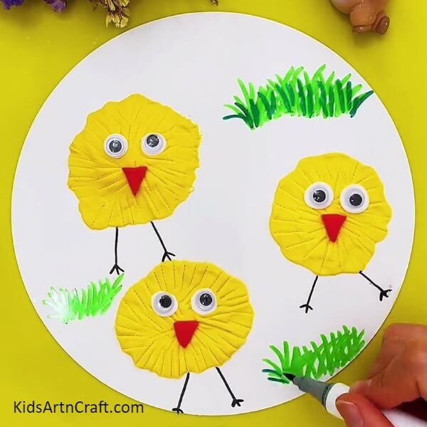 Making Grass-Learn How to Put Together a Clay Chick Craft for Beginners