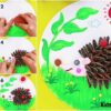 Unique Clay-Sunflower Seeds Hedgehog Craft Idea For Kids