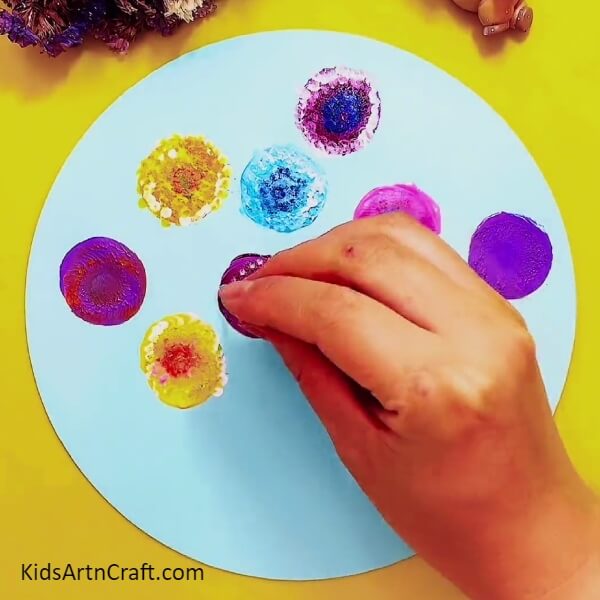 Adding Effects With A Cottonbud-Painting Art 