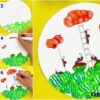 Small Watermelon Ants Painting Step BY Step Tutorial For Kids