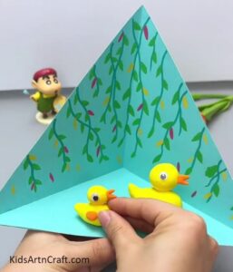 3D Swamp With Ducks Easy Craft Tutorial For Kids - Kids Art & Craft