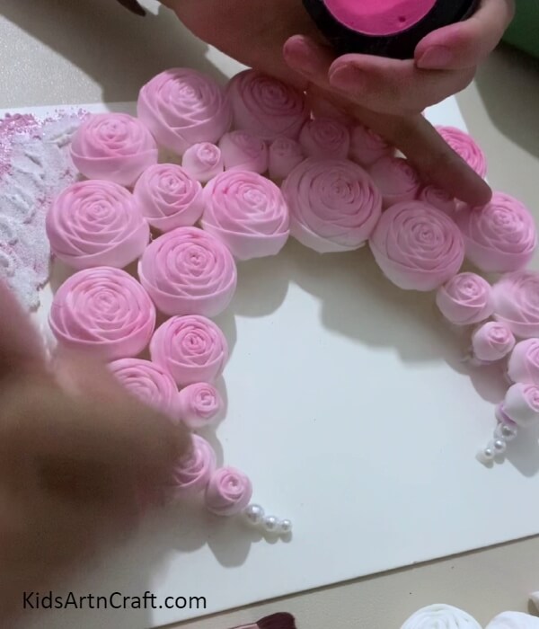 Coloring The Roses- Creating Home Decor With Napkin Roses