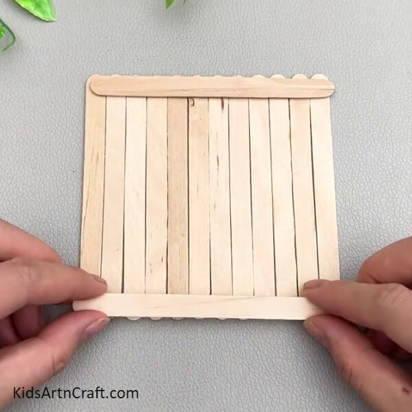 Pasting 2 Popsicle Sticks Over The Ends-Gorgeous Swing Craft Made Using Popsicle Sticks For Little Ones
