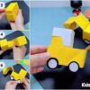 Bulldozer Origami Paper Craft Tutorial For Kids